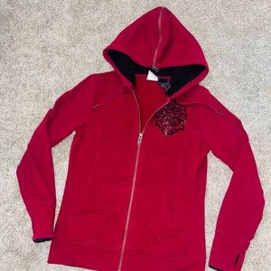 Barely worn, woman’s Harley Davidson zip up sweatshirt